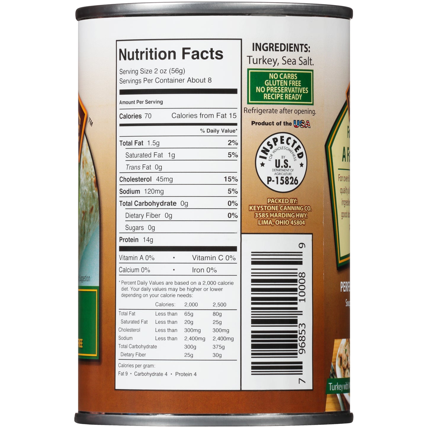 All Natural Turkey (14.5 oz / 24 cans per case)