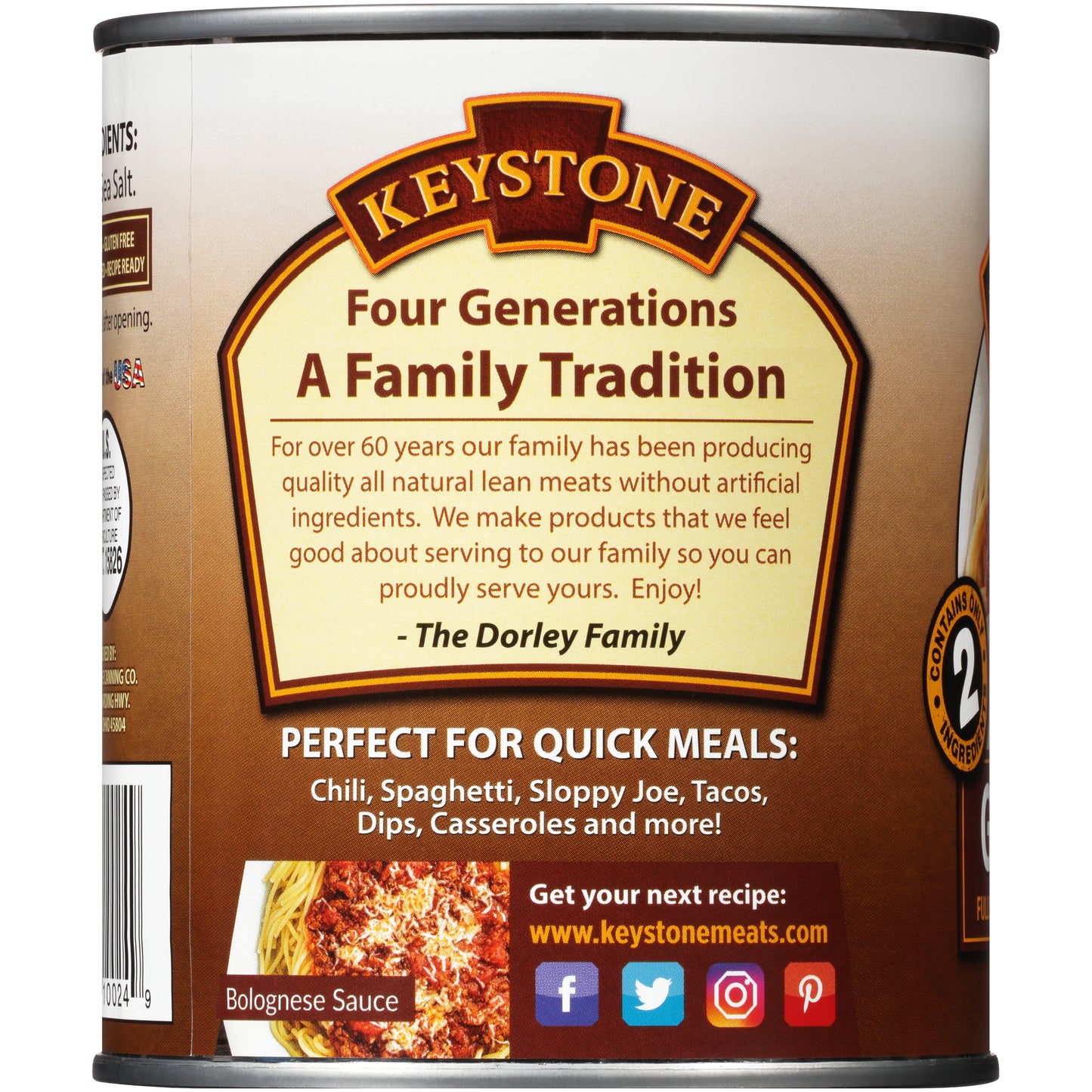 All Natural Ground Beef (28 oz / 12 cans per case)