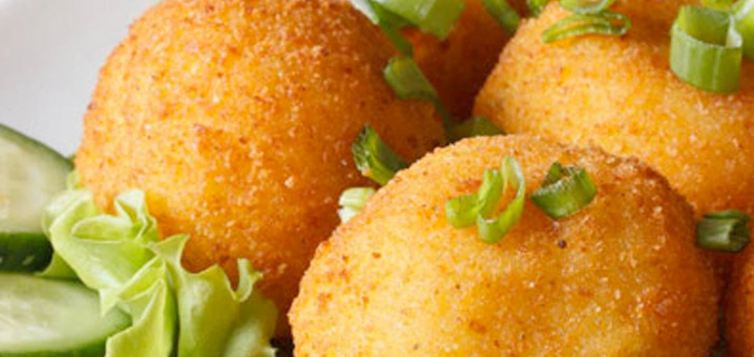 Cheesy Turkey and Mashed Potato Balls