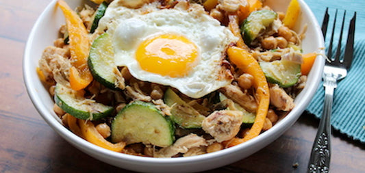Chicken and Chickpea Breakfast Hash
