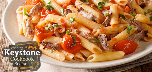 Bada Bing Beef Pasta