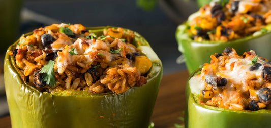 Easy Tinfoil Stuffed Peppers