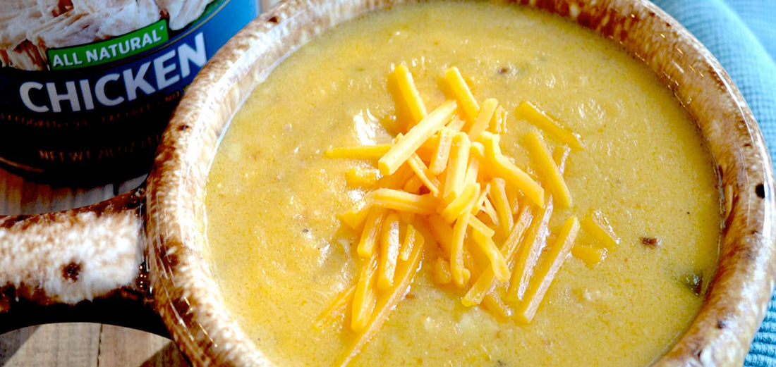 Beer Cheese Soup with Keystone Chicken