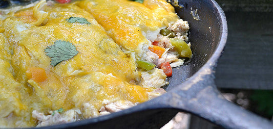 Skillet Chicken Enchiladas