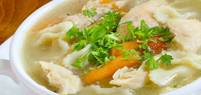 Pull Apart Turkey Noodle Soup