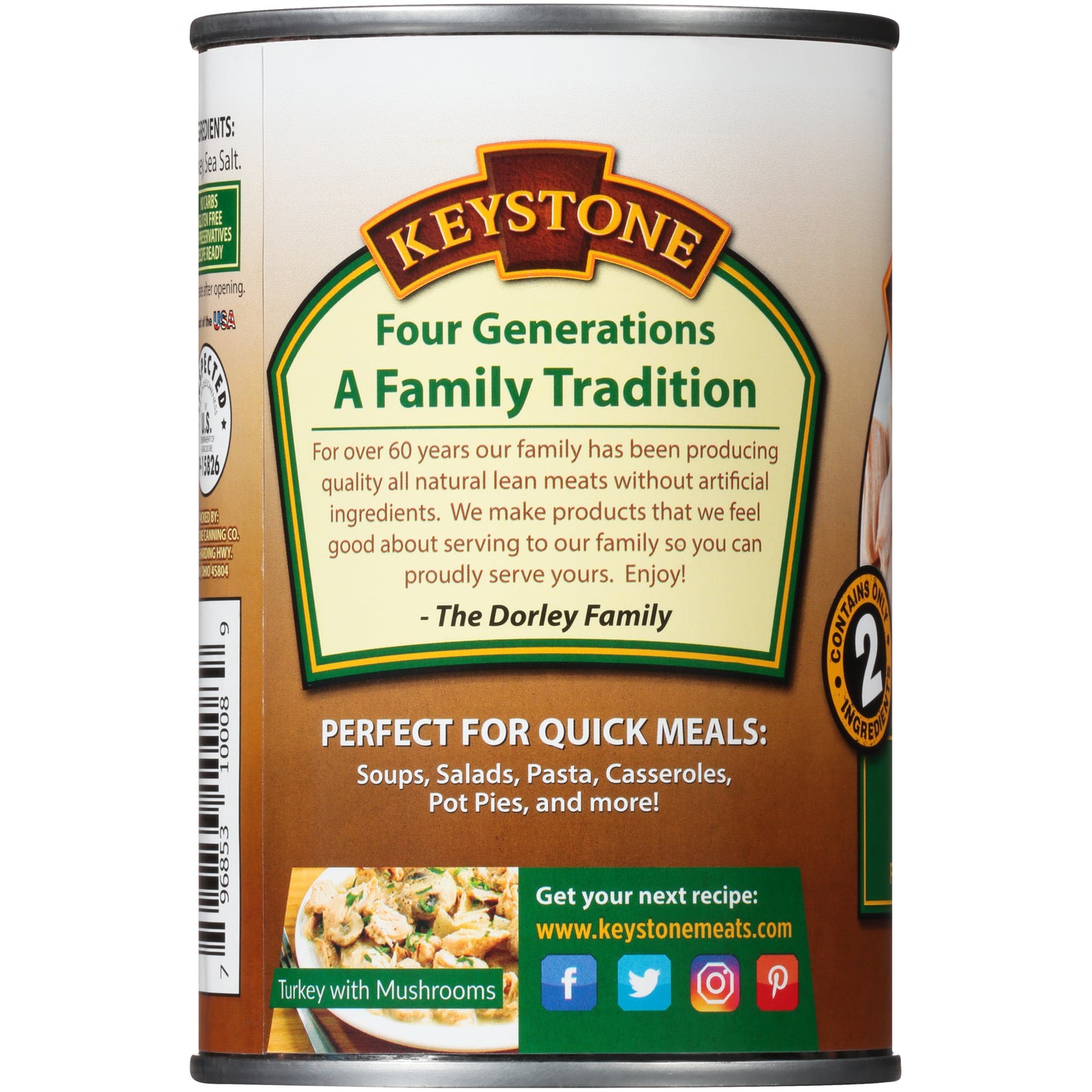 All Natural Turkey (14.5 oz / 24 cans per case)