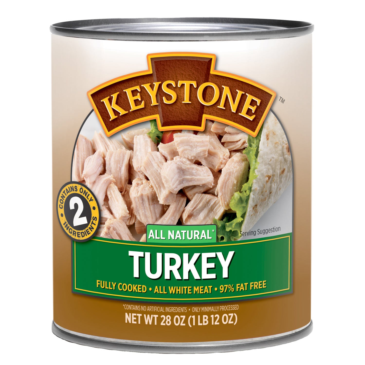All Natural Canned Turkey 28oz / 12 cans per case Keystone Meats